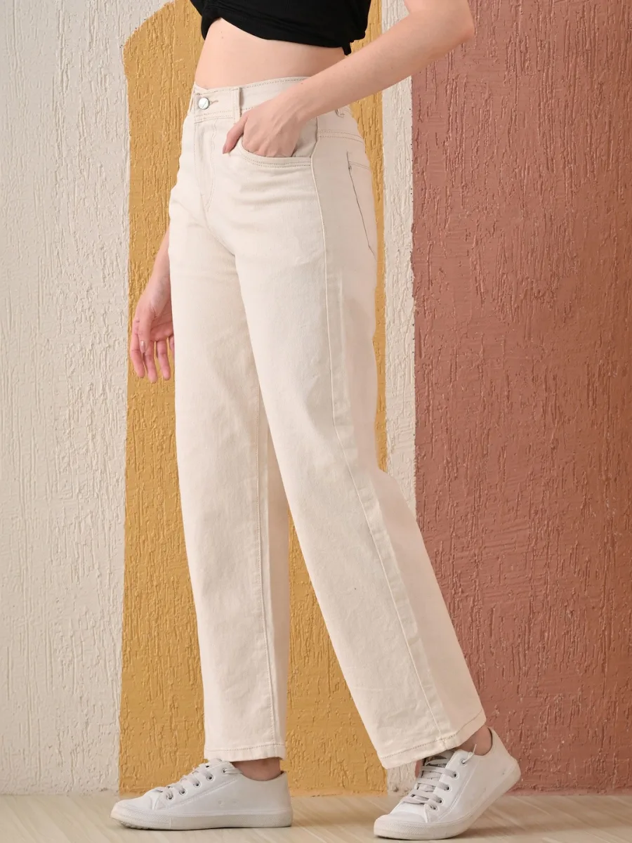 Women Boyfriend Fit Mid-Rise Jeans