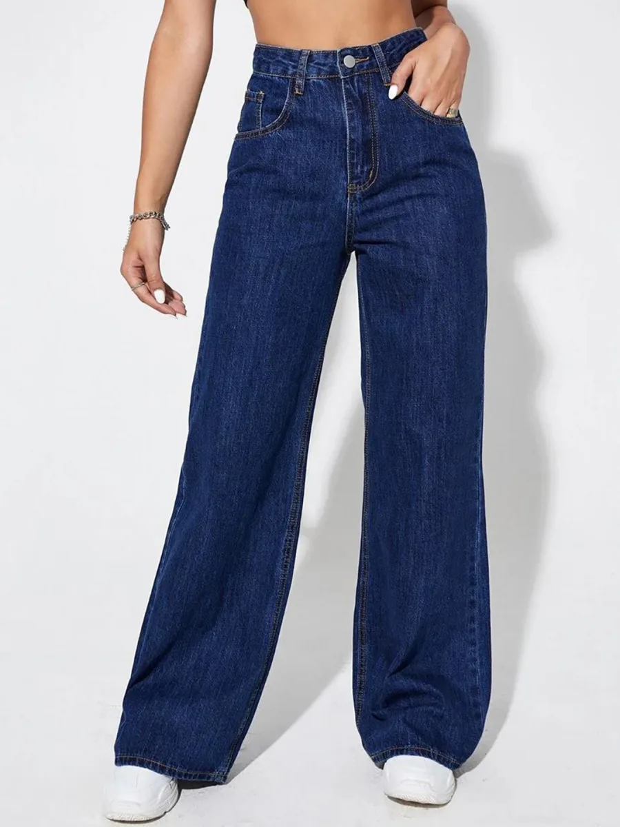 Women High-Rise Cotton Jeans