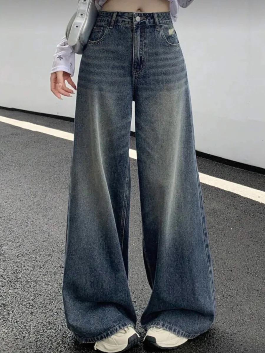 Women Wide Leg High-Rise Jeans