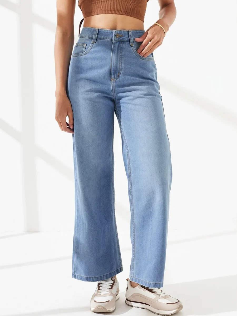 Everyday High-Rise Jeans — Sand