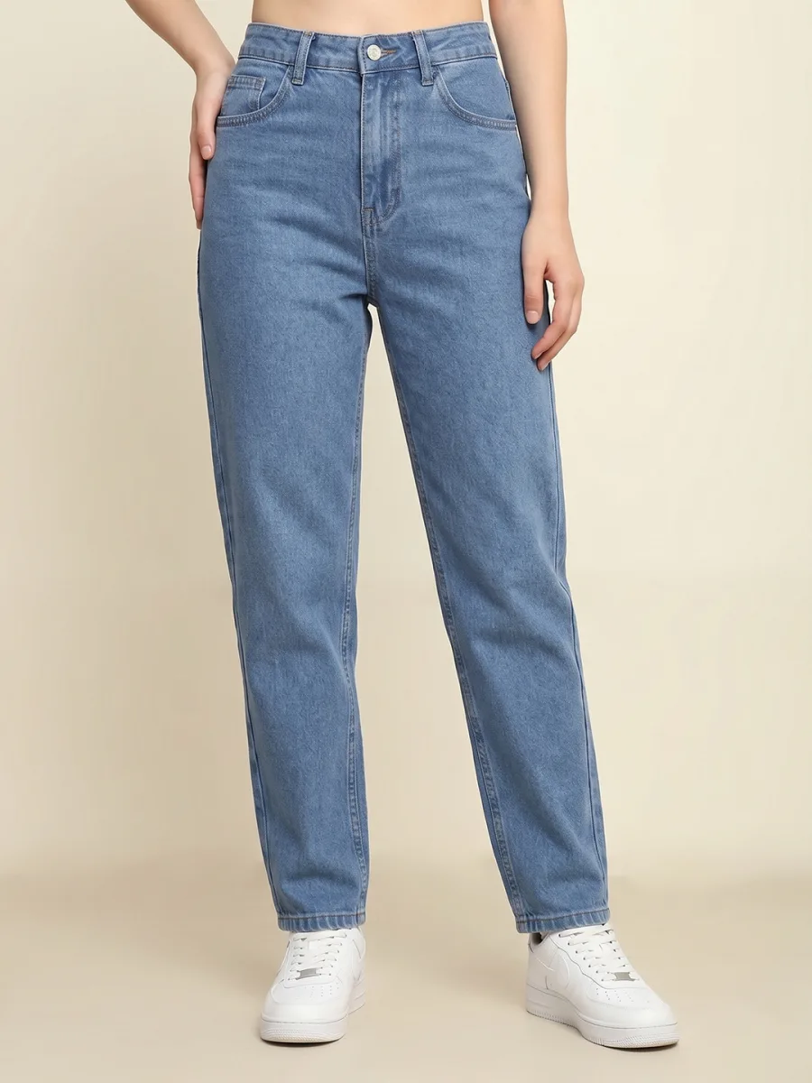 Women Cotton High-Rise Jeans