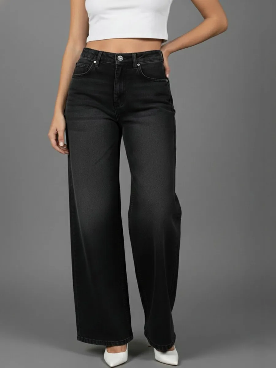 Women Flared High-Rise Jeans
