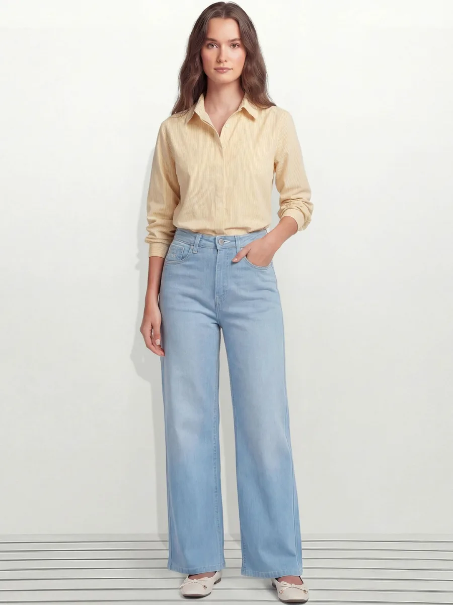 Premium Bootcut Jeans — Honey