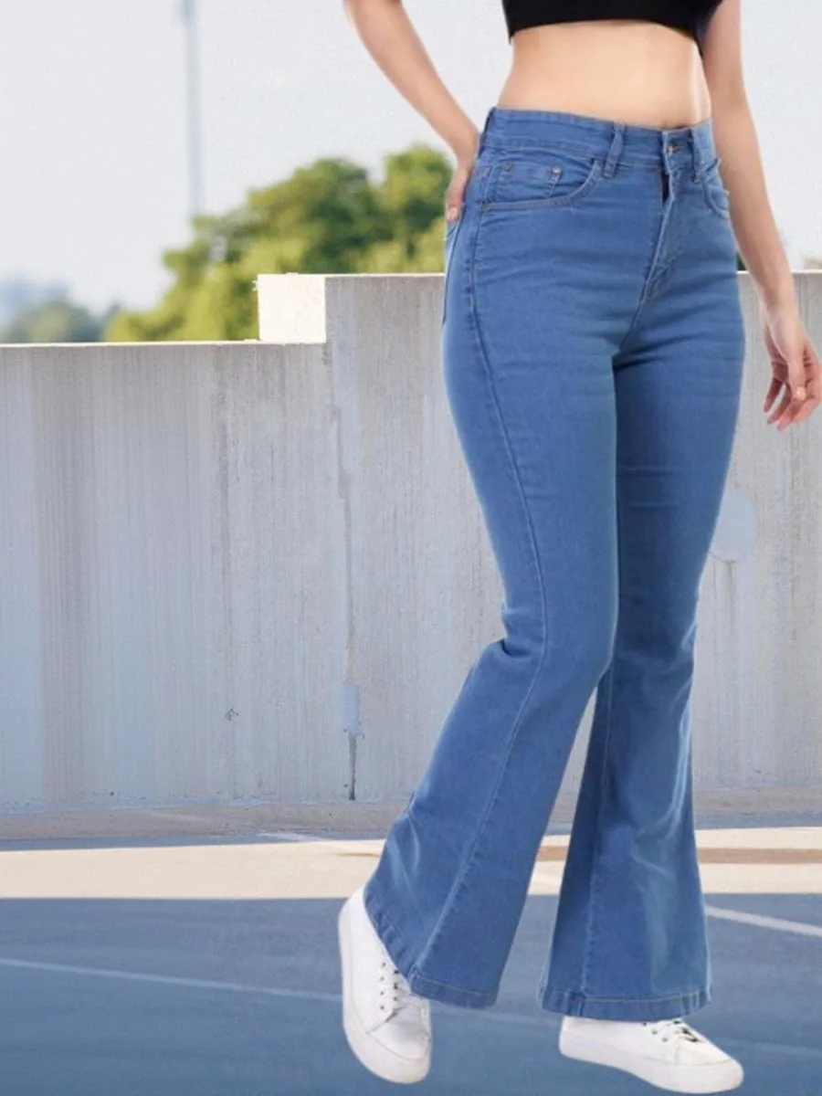Women Bootcut High-Rise Jeans