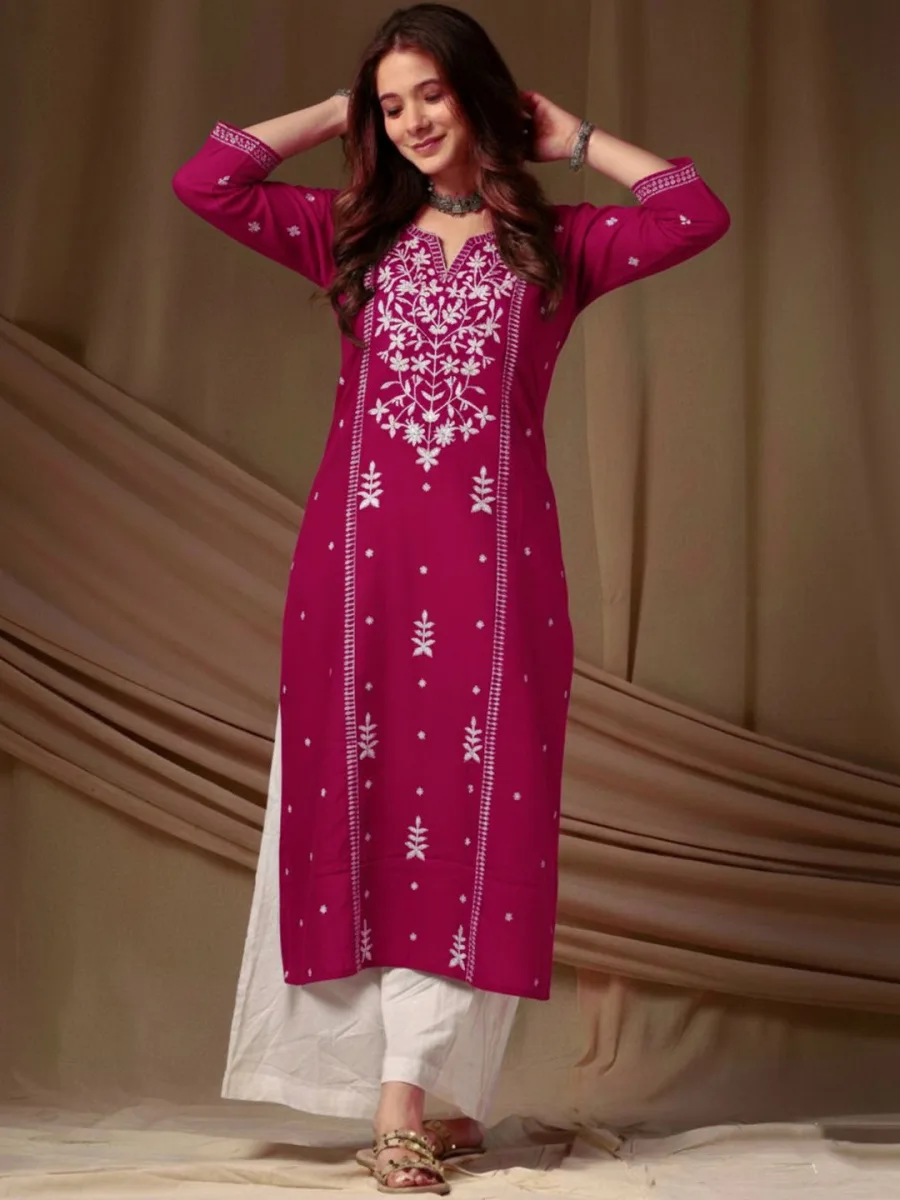 Women Ethnic Motifs Embroidered Kurta