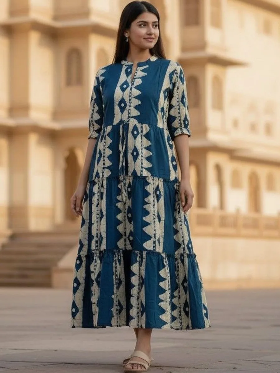 Women Floral Printed Anarkali Kurta