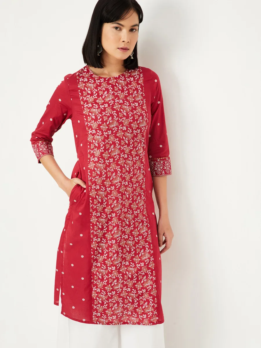 Floral Printed Cotton Kurta