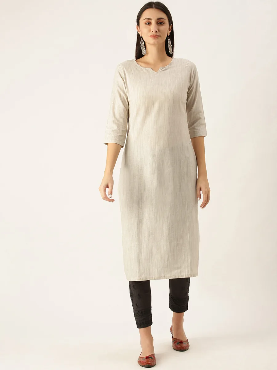 Women's Solid Cotton Kurta