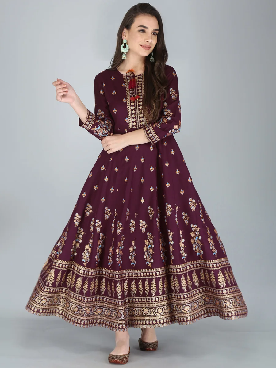 Printed Anarkali Kurta