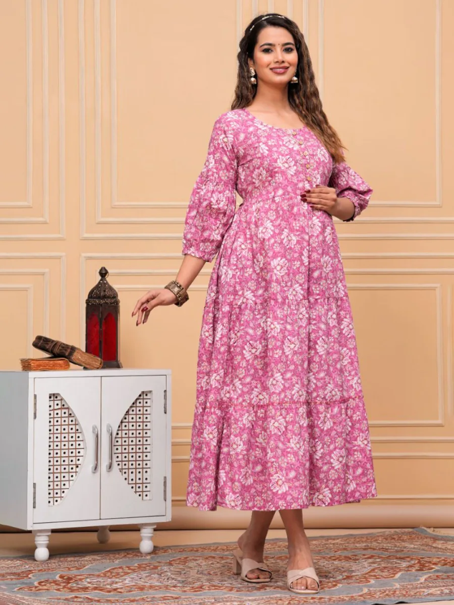 Floral Printed Anarkali Kurta