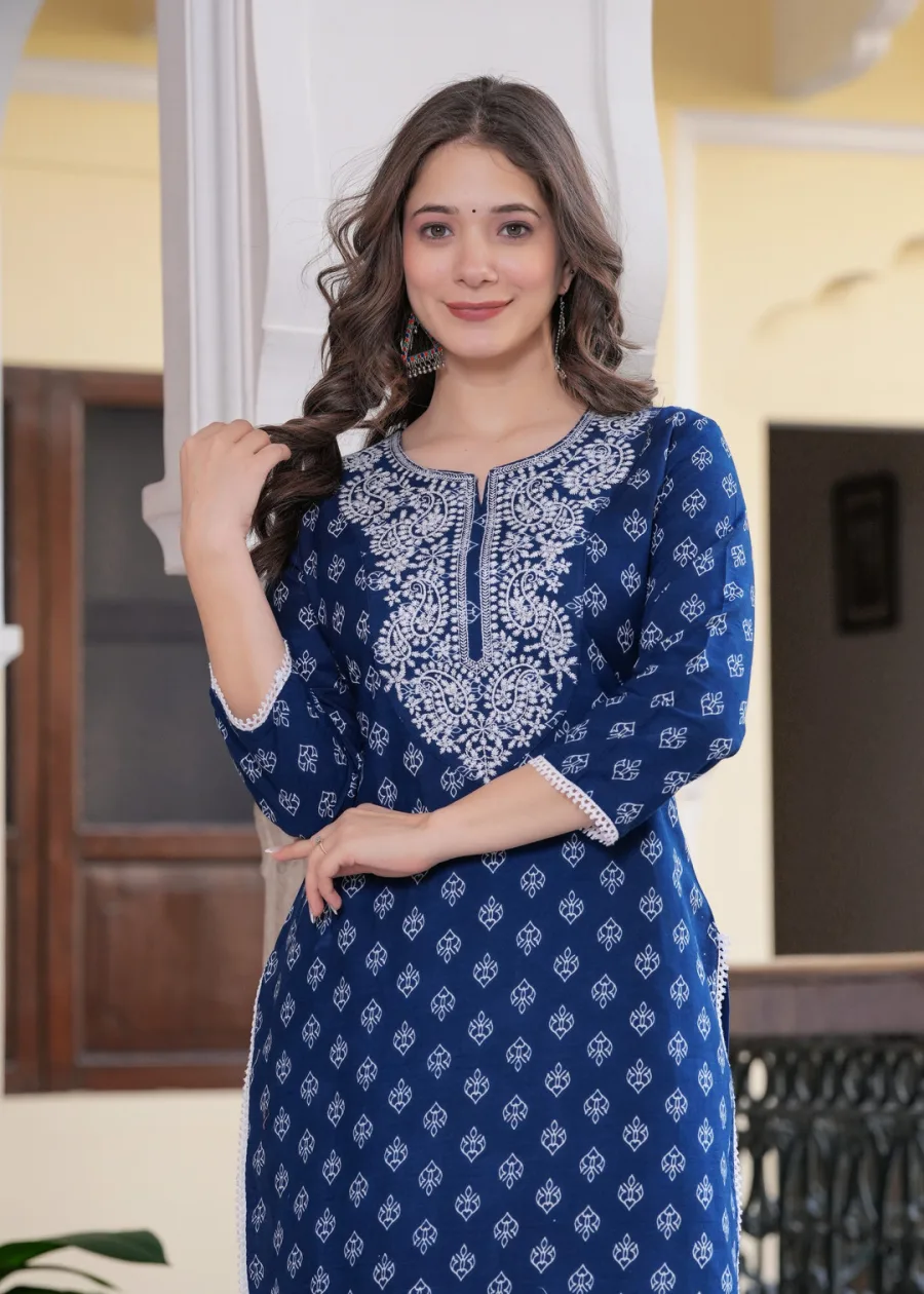 Matte Straight Kurta
