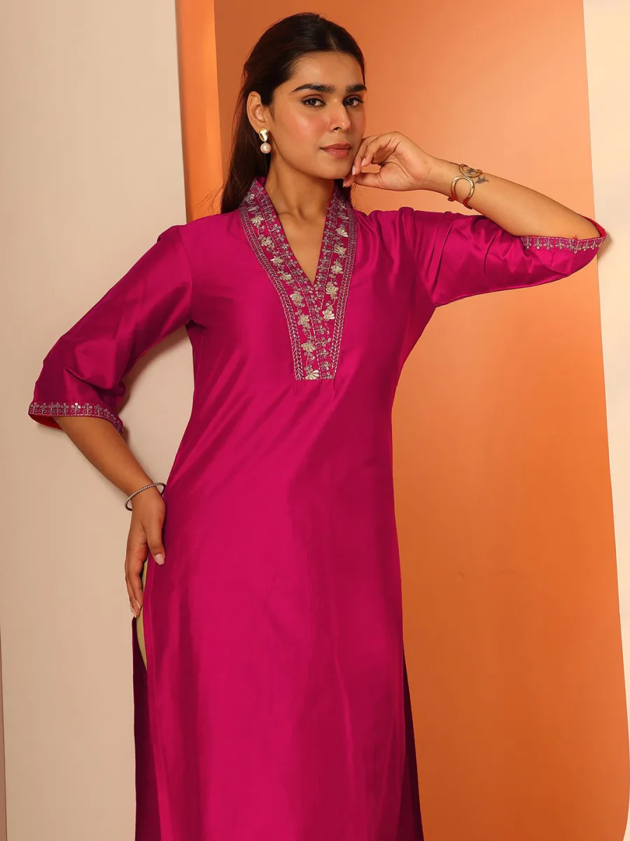 Women Ethnic Motifs Embroidered Kurta