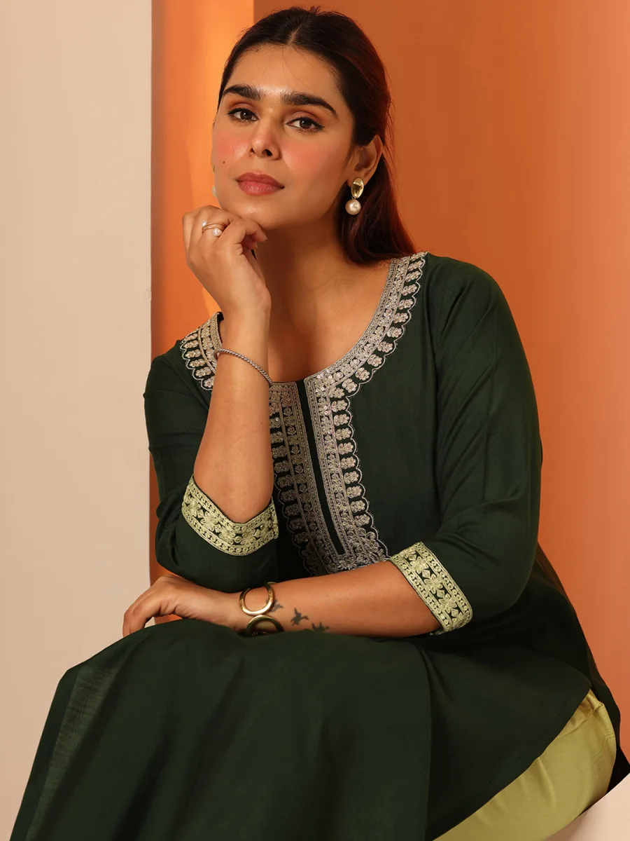 Embroidered Pure Silk Kurta