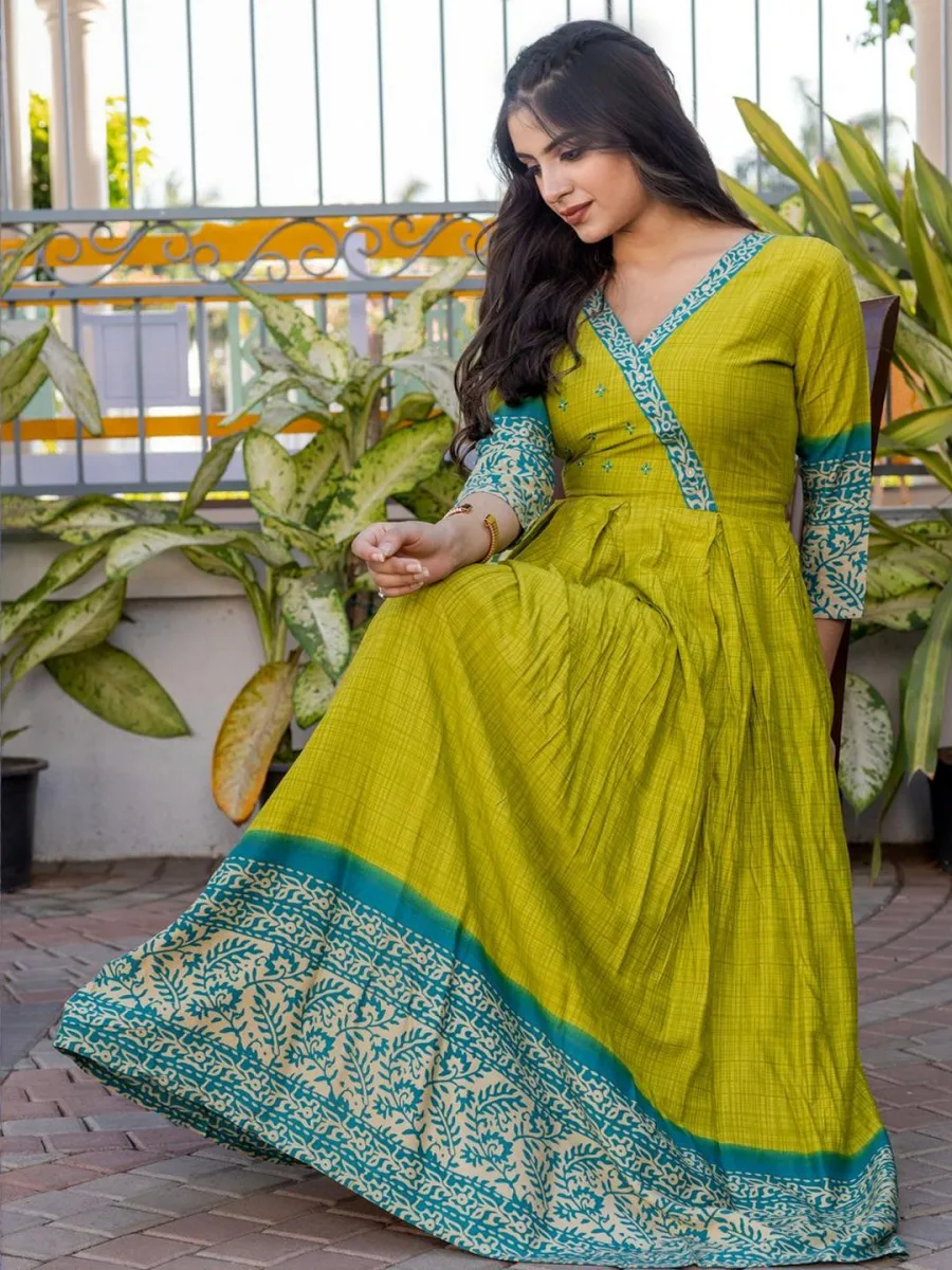 Paisley Print Anarkali Kurta