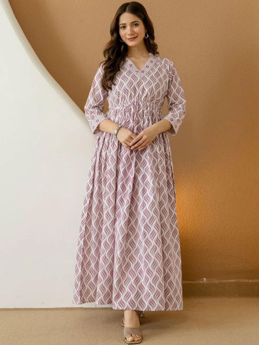 Women Printed Anarkali Kurta