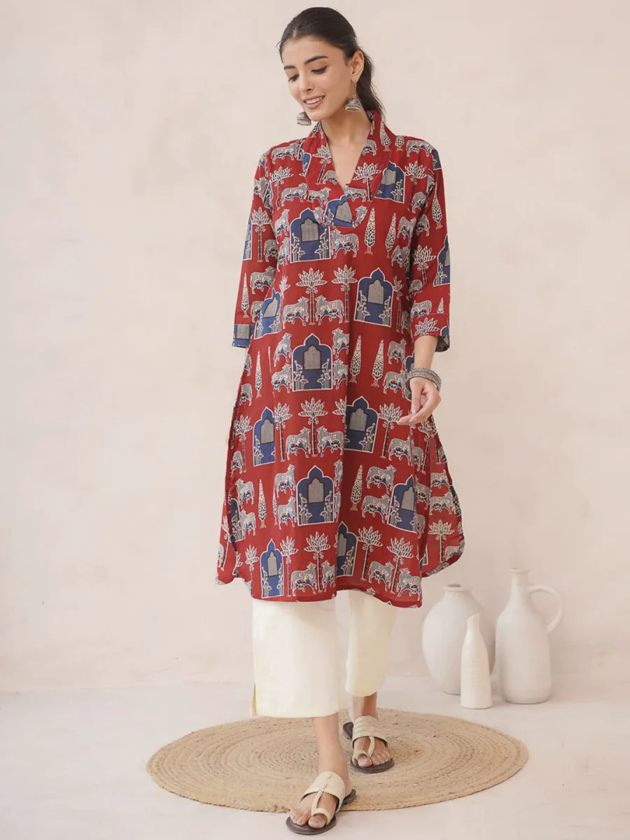 Cotton Block Printed Kurta