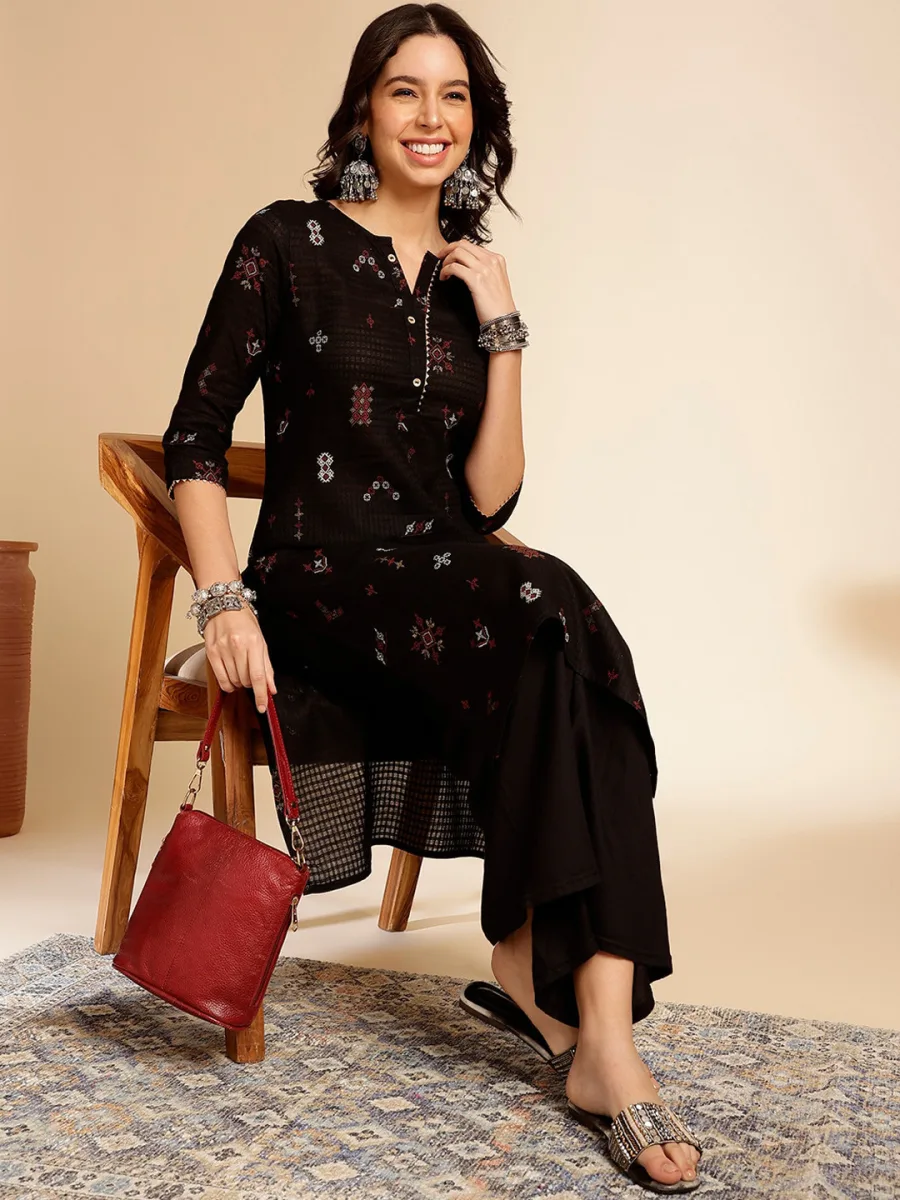 Printed Cotton Straight Kurta