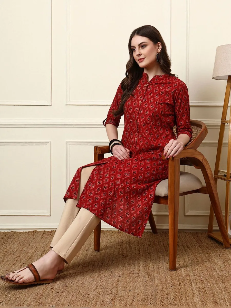 Matte Printed Kurta