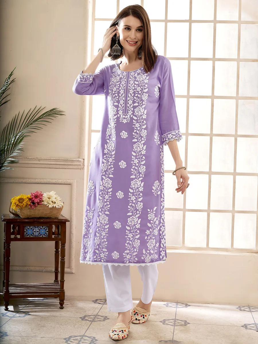 Chikankari Embroidered Kurta
