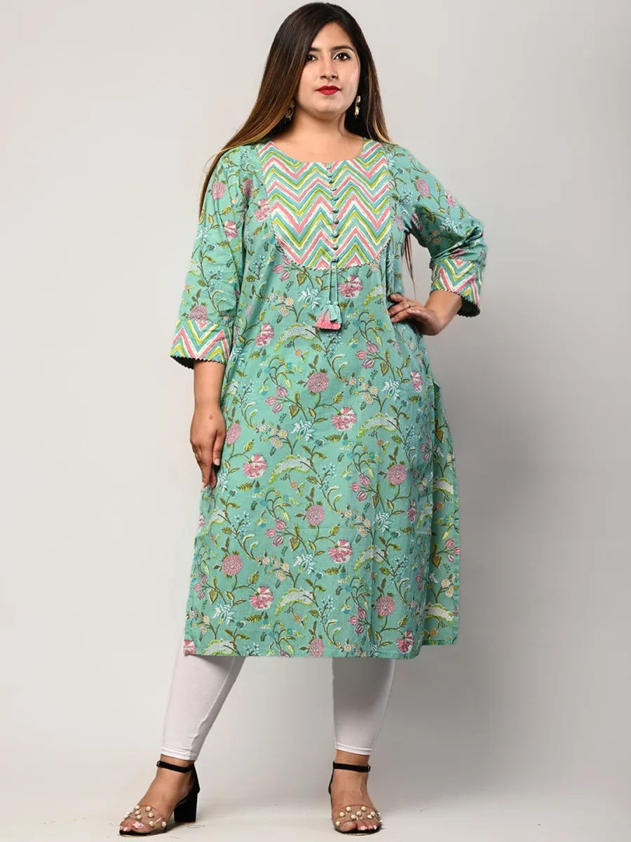 Plus Size Pure Cotton Kurta