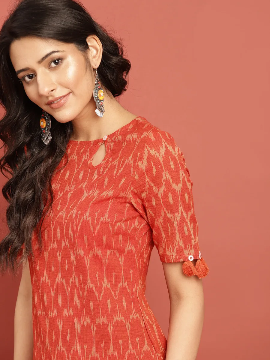 Ikat Straight  Kurta
