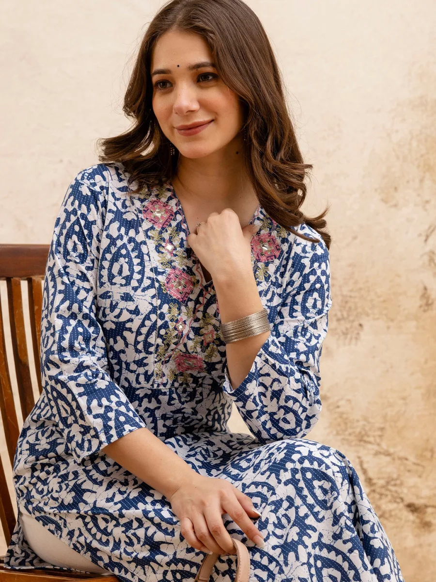 Printed Pure Cotton Kurta