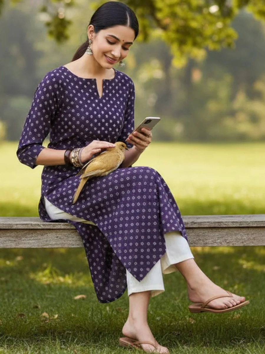 Classic Kurta Set — Honey