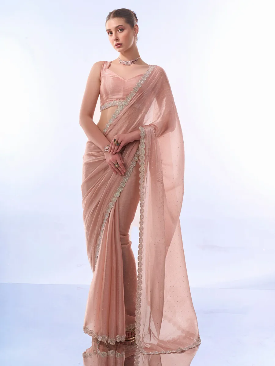 Embellished Organza Saree