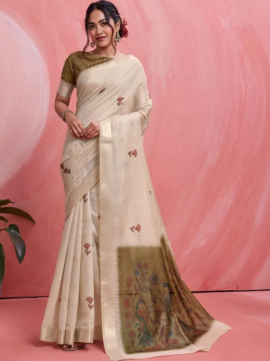 Kanjeevaram Printed Saree
