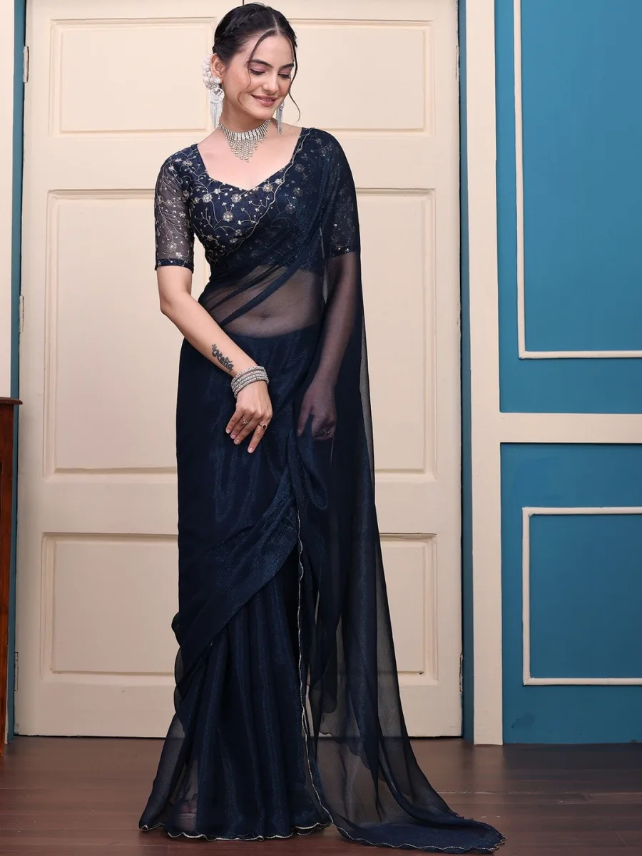 K5 Fashion Tissue Sarees