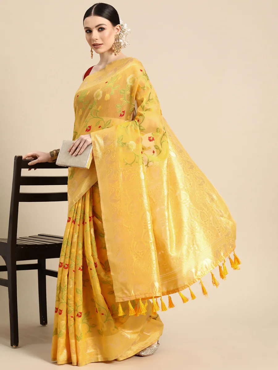 Floral Jamdani Pure Cotton Saree