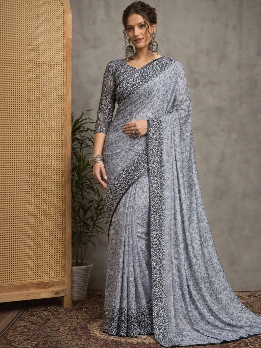 Printed Sarees & Blouse Piece