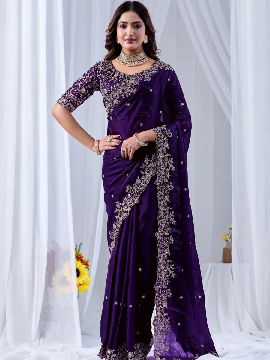 Chiffon Saree with Blouse