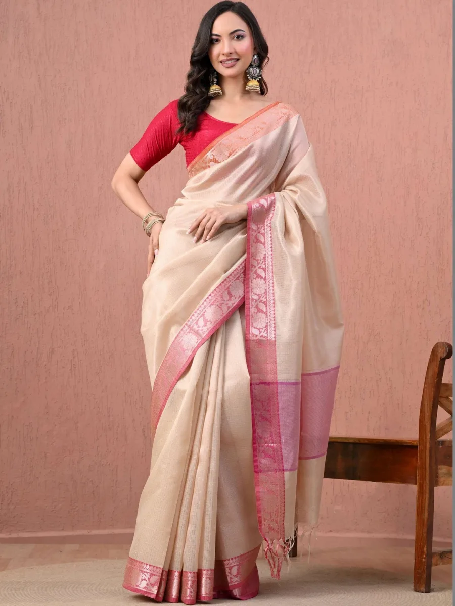 Woven Design Pure Cotton Saree