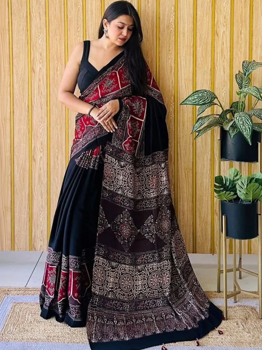 Tie and Dye Satin Saree