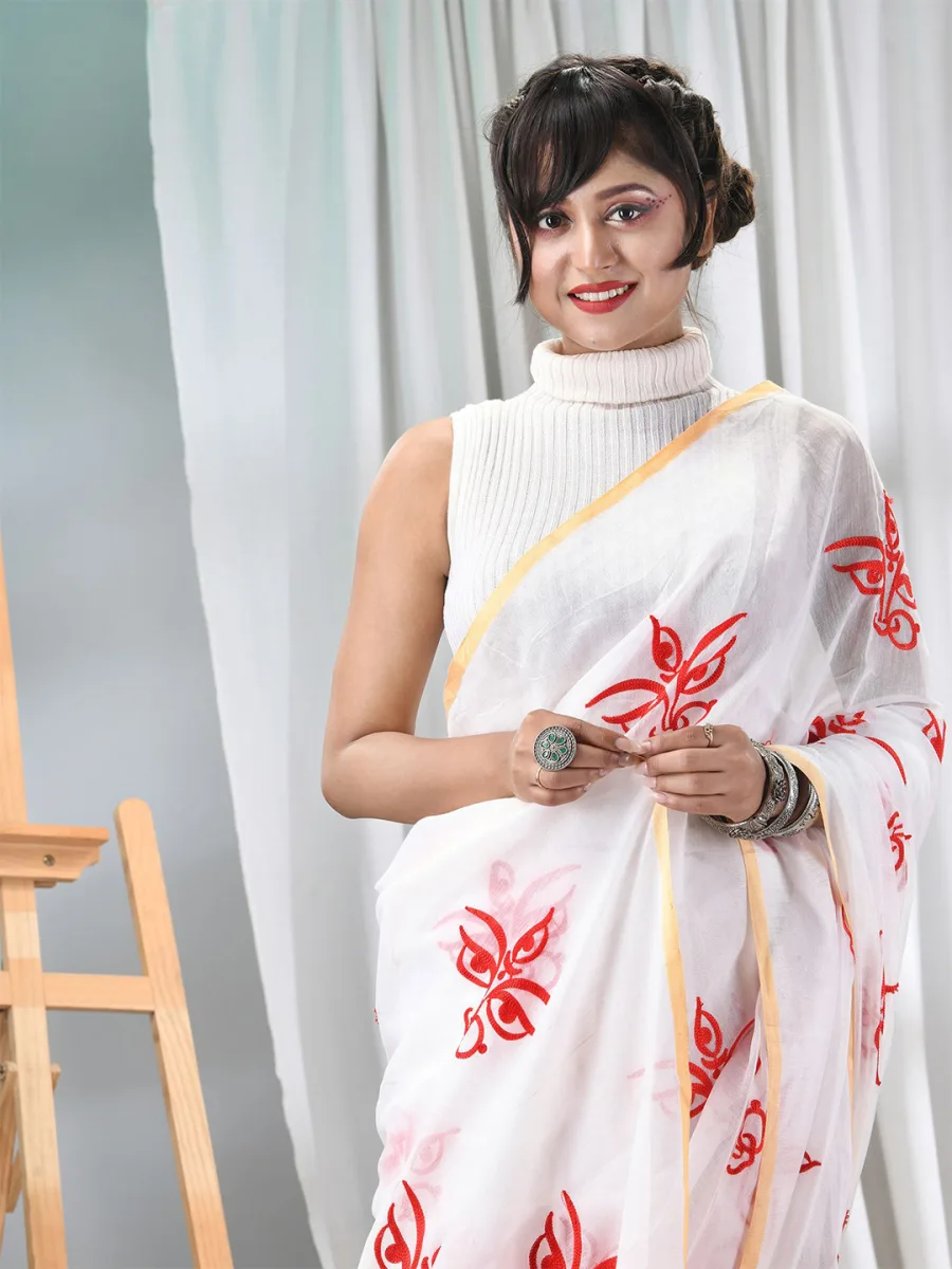 Embroidered Saree
