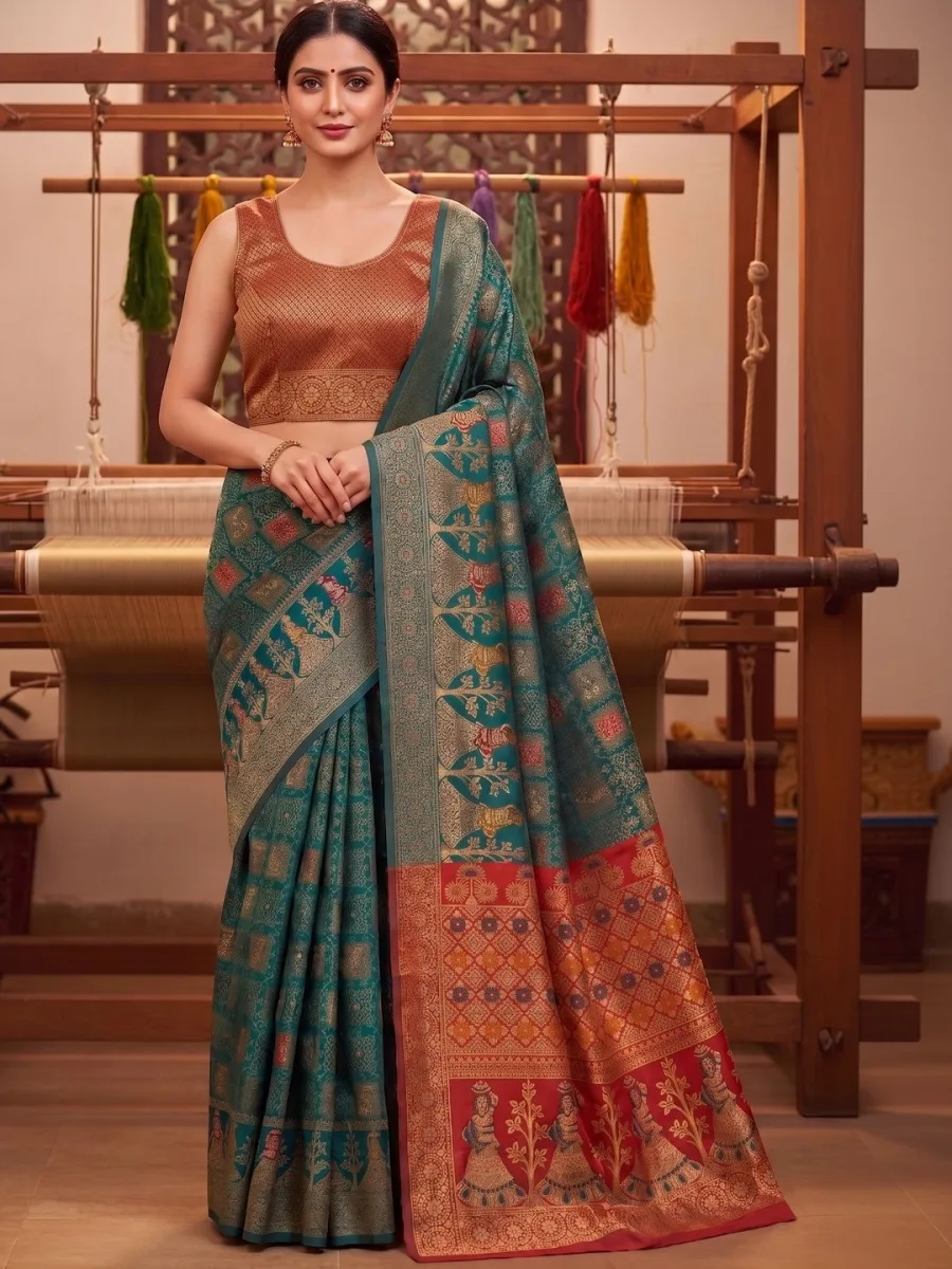 Jacquard Banarasi Silk Saree