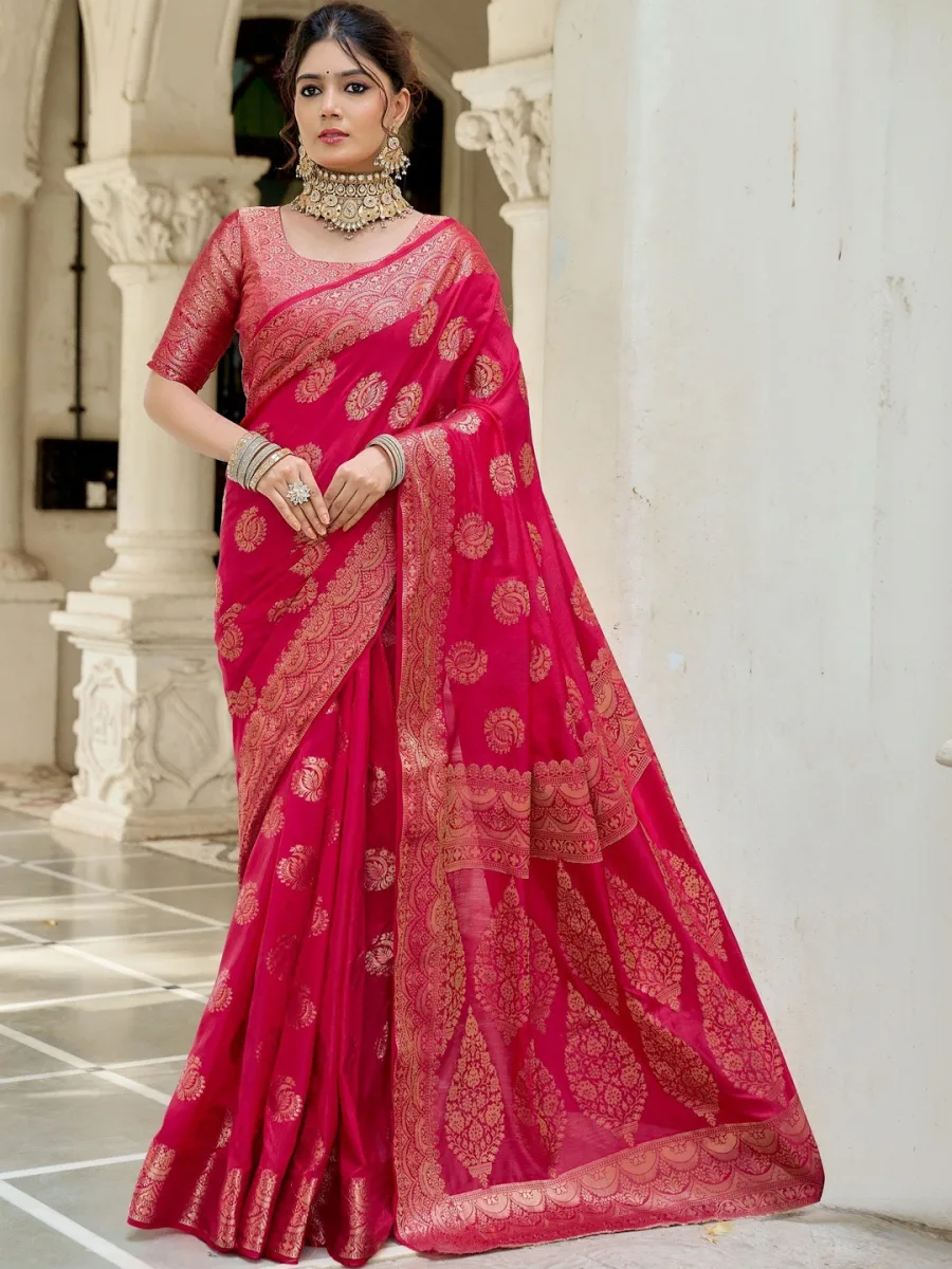 Banarasi Saree — Berry