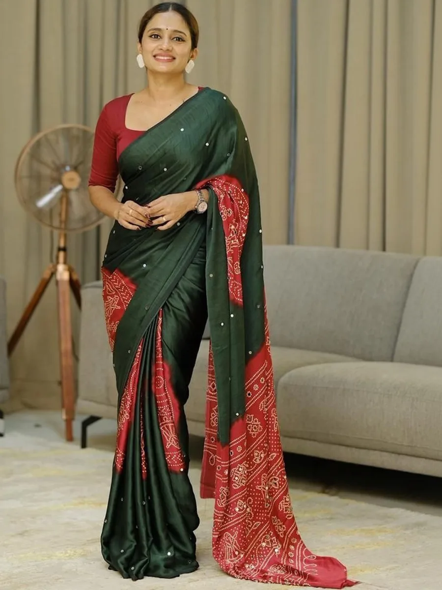 Georgette Designer Saree — Champagne