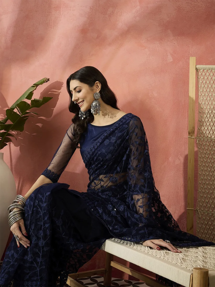 Embroidered Saree