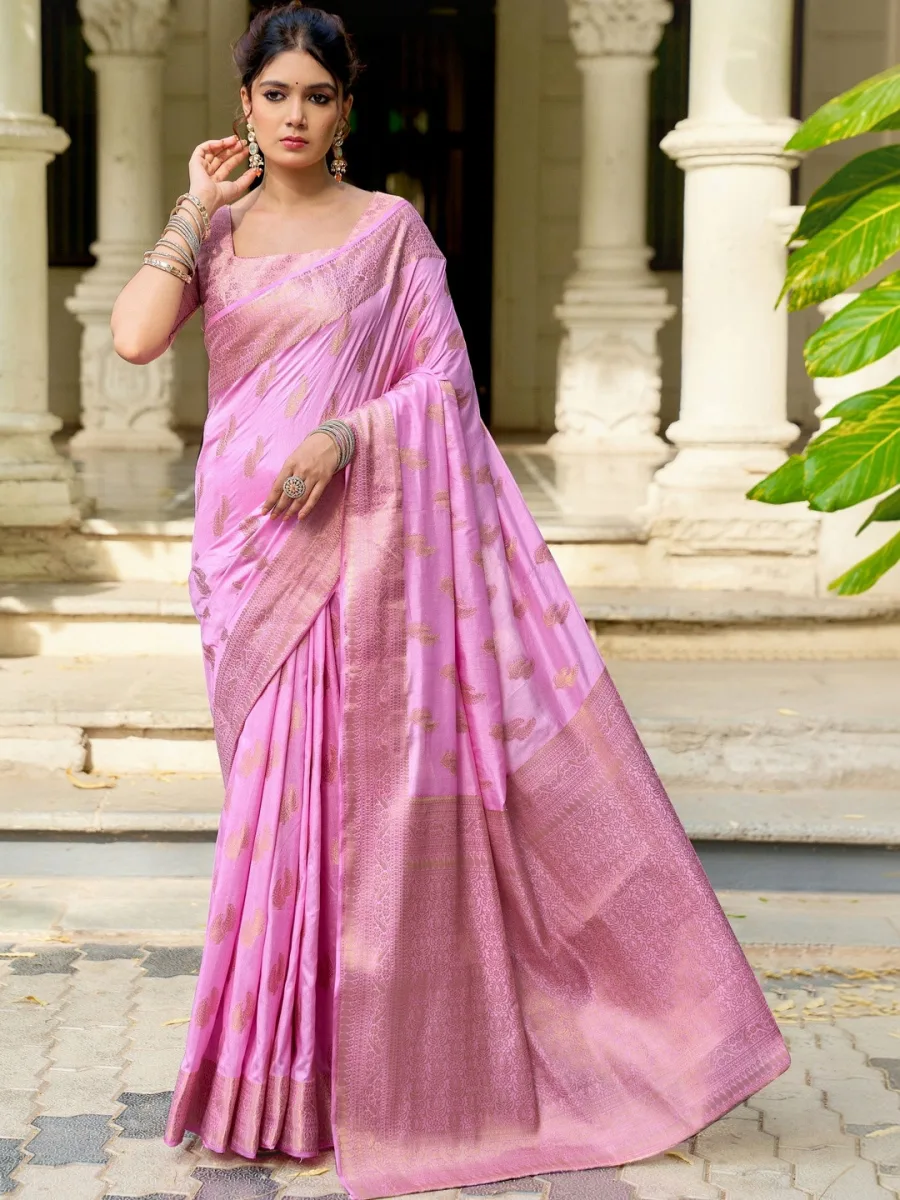 Cotton Printed Saree — Natural