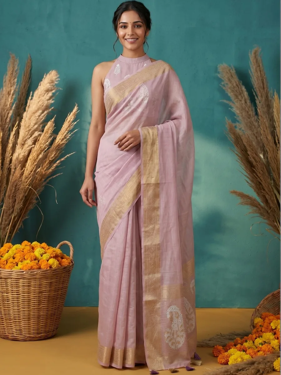 Cotton Blend Sari