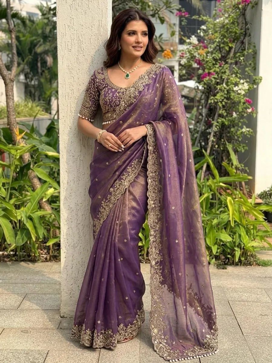 Embellished Embroidered Sarees