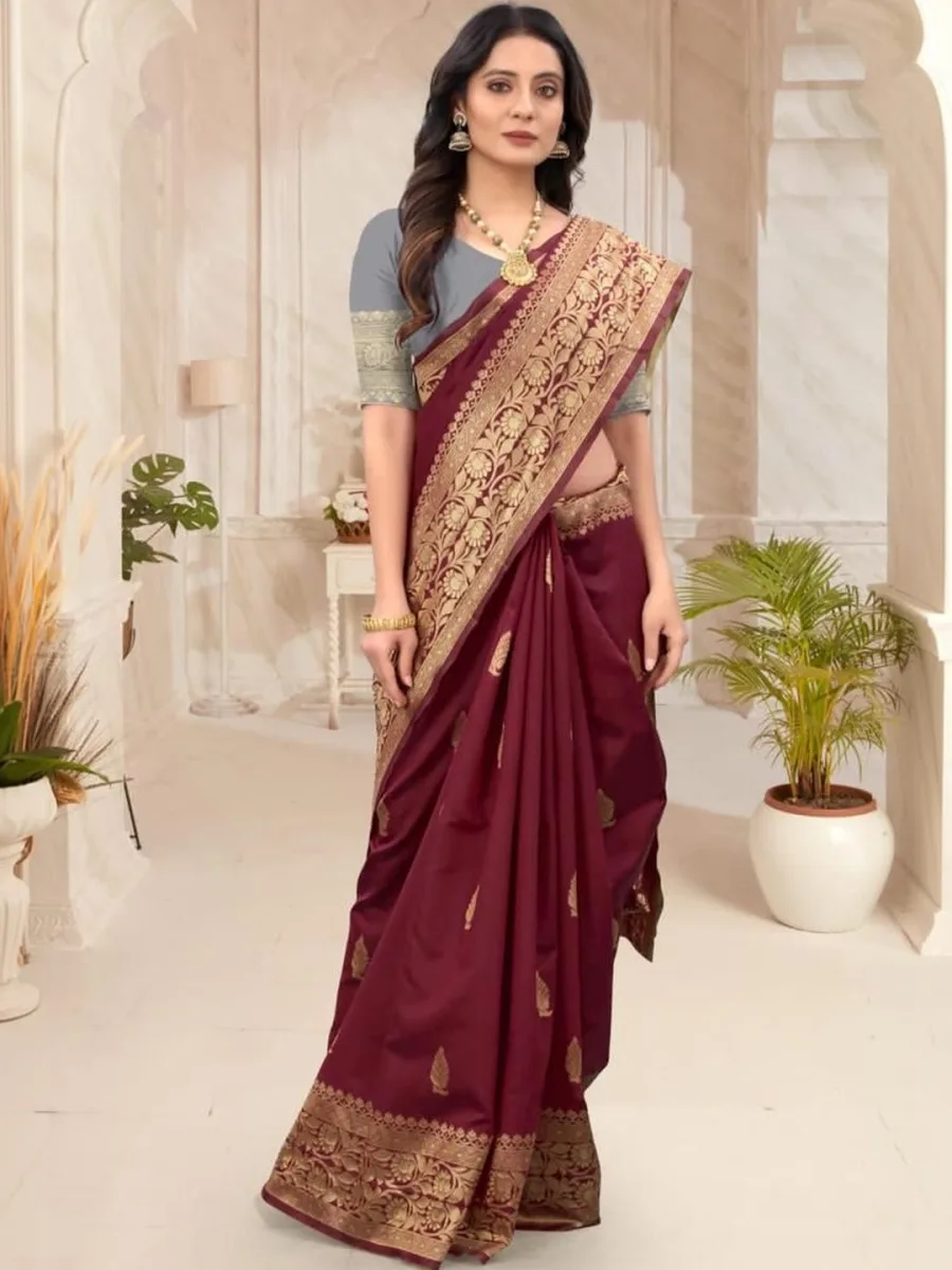 Ethnic Motifs Bhagalpuri Saree
