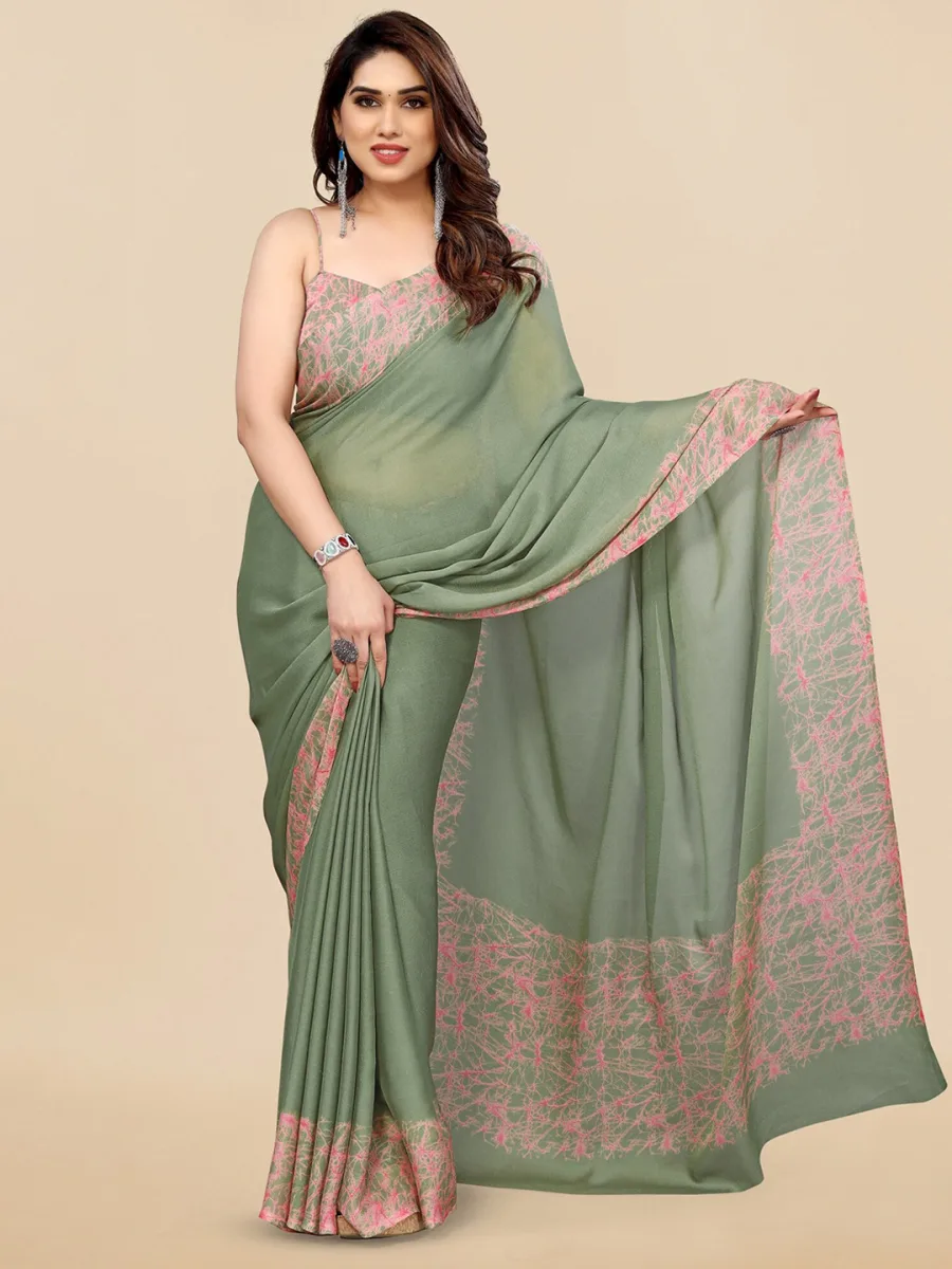 Poly Chiffon Saree