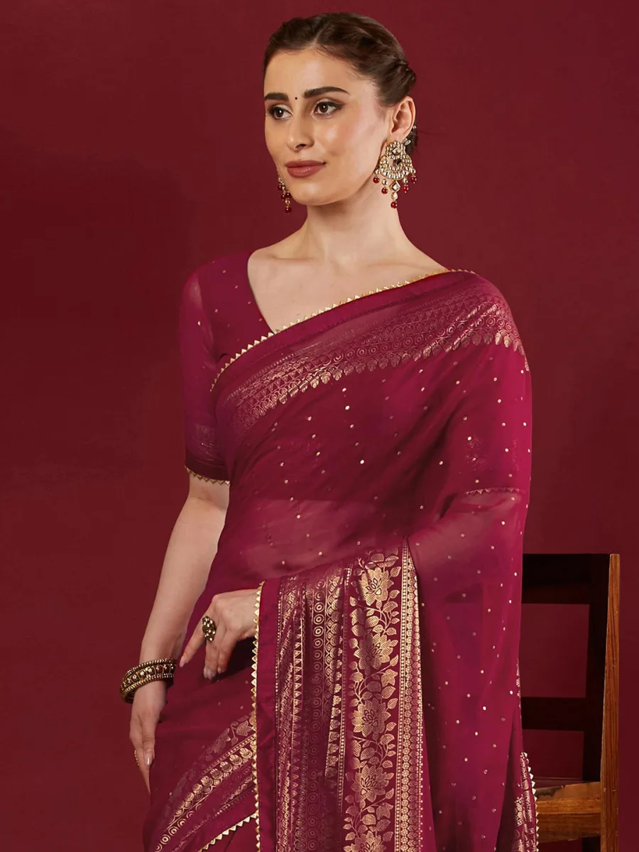 Woven Design Saree