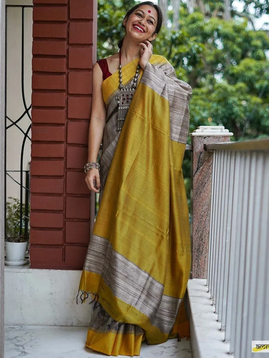 Woven Design Jute Cotton Saree