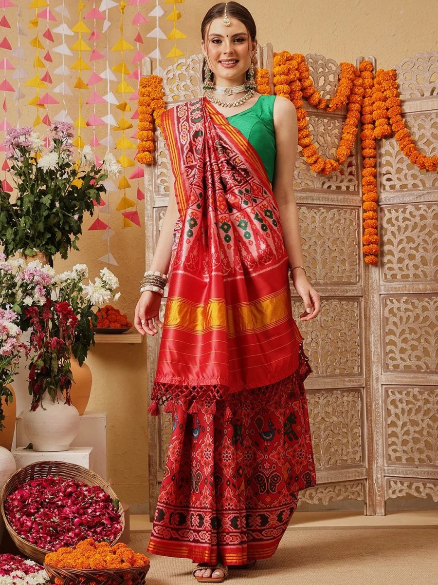 Ethnic Motifs Patola Saree