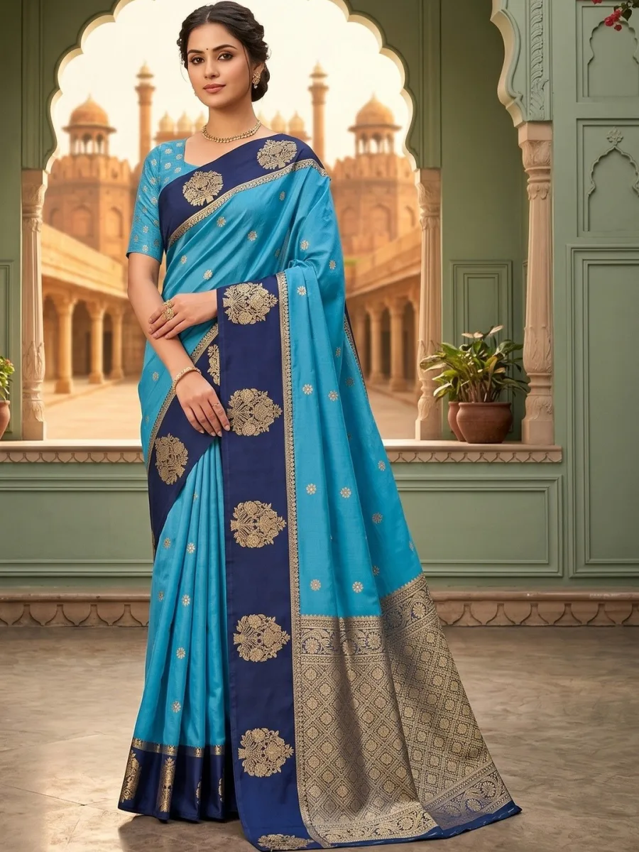 Silk Printed Saree — Sunkissed