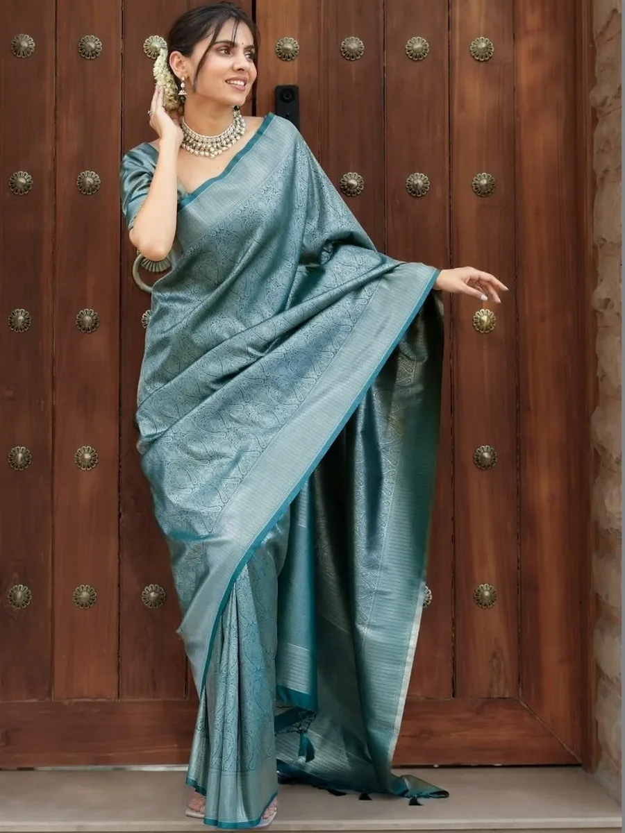 Woven Design Kanjeevaram Art Silk Saree